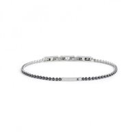 Bracciale Marlù Uomo Man in Acciaio Cristallo 1BR0067-N - 1BR0067-N